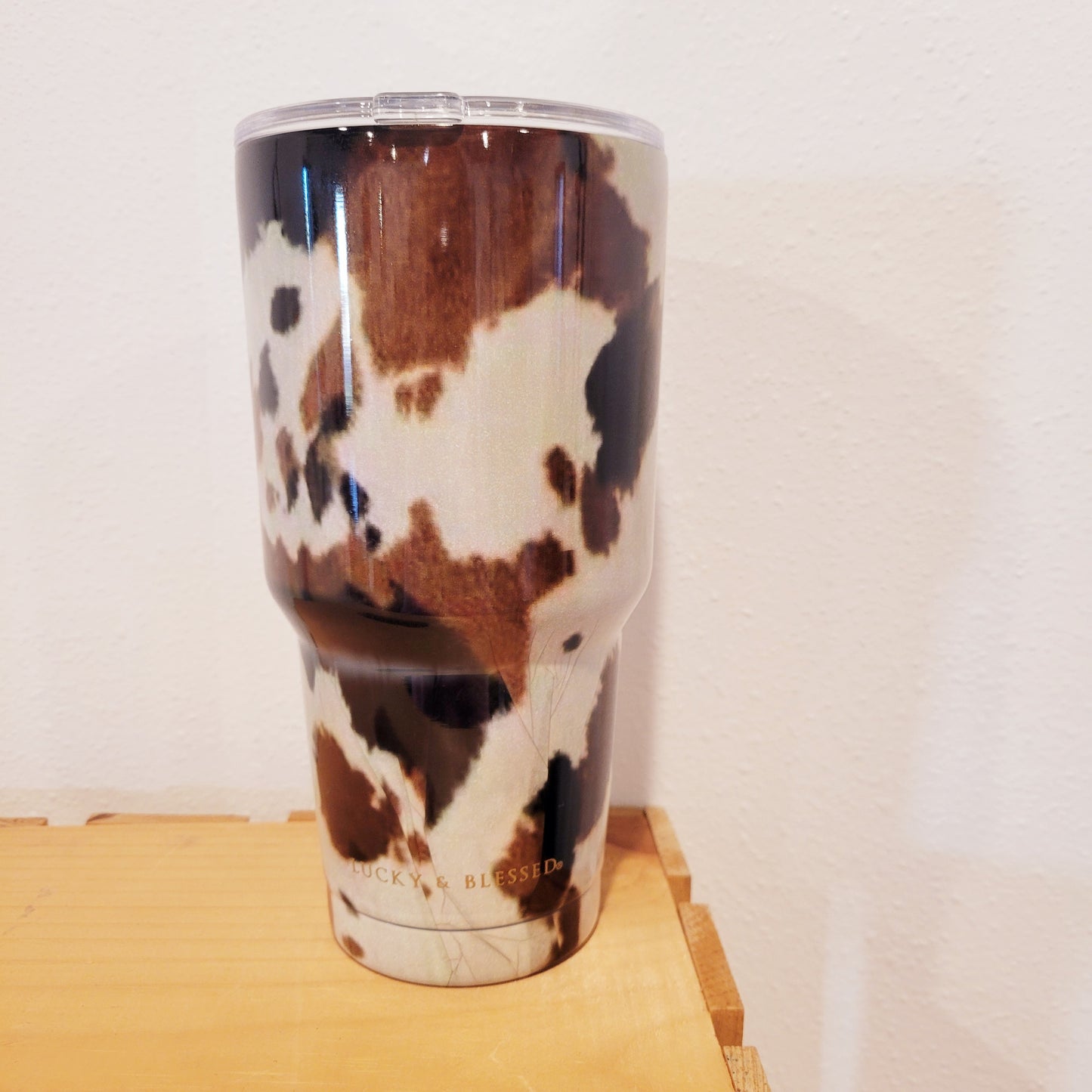 Cowhide Print Insulated Tumbler