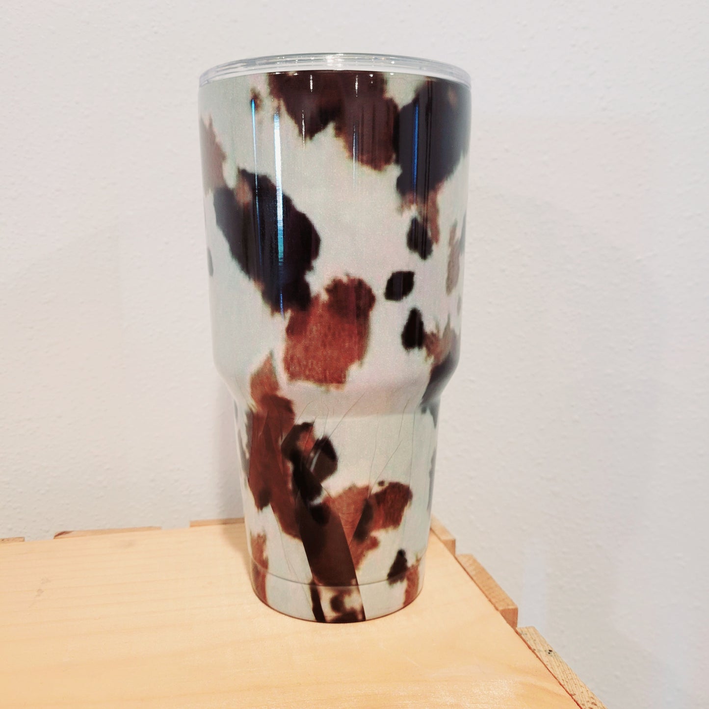 Cowhide Print Insulated Tumbler