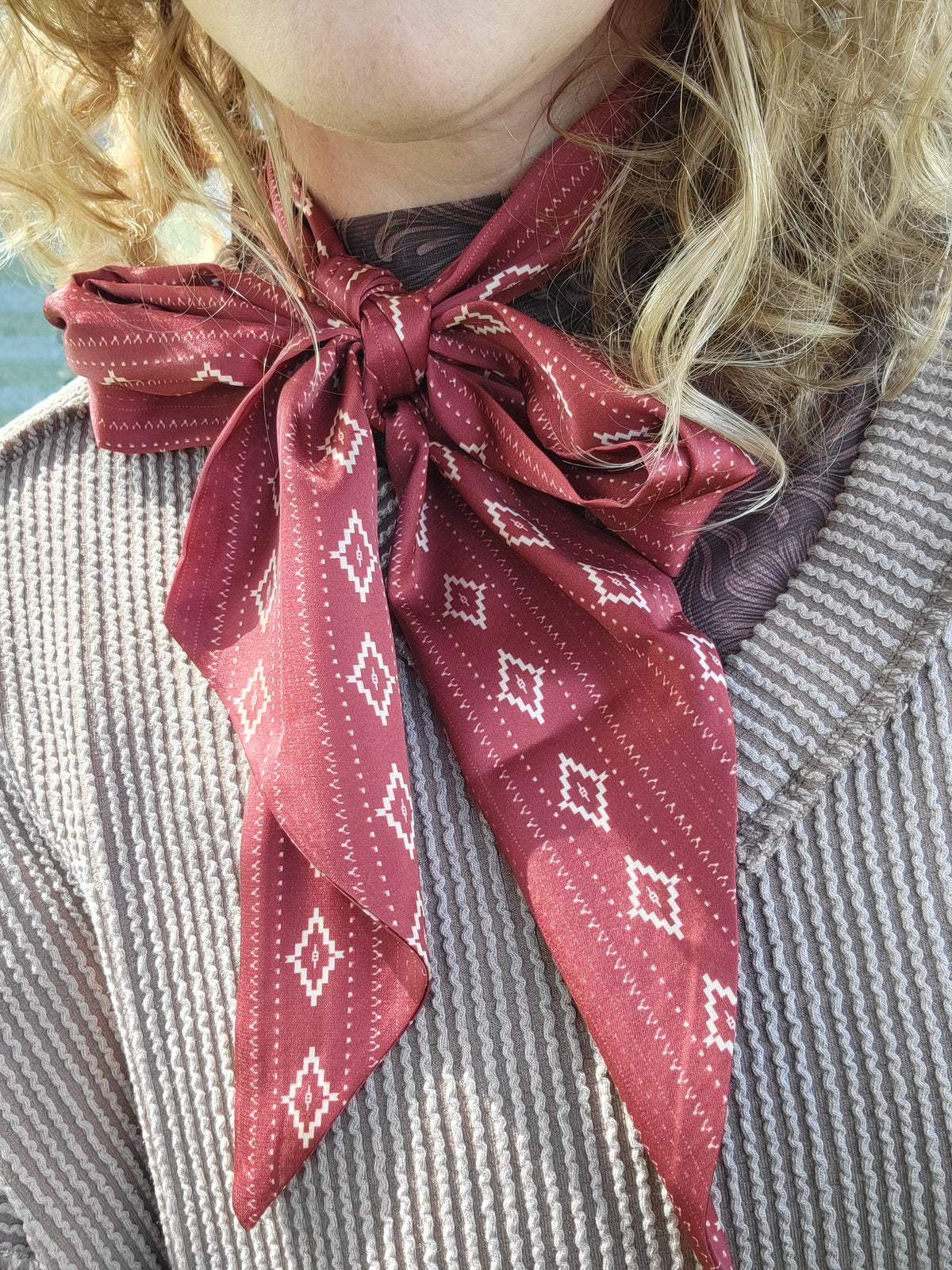 Crimson Dust Latigo Scarf