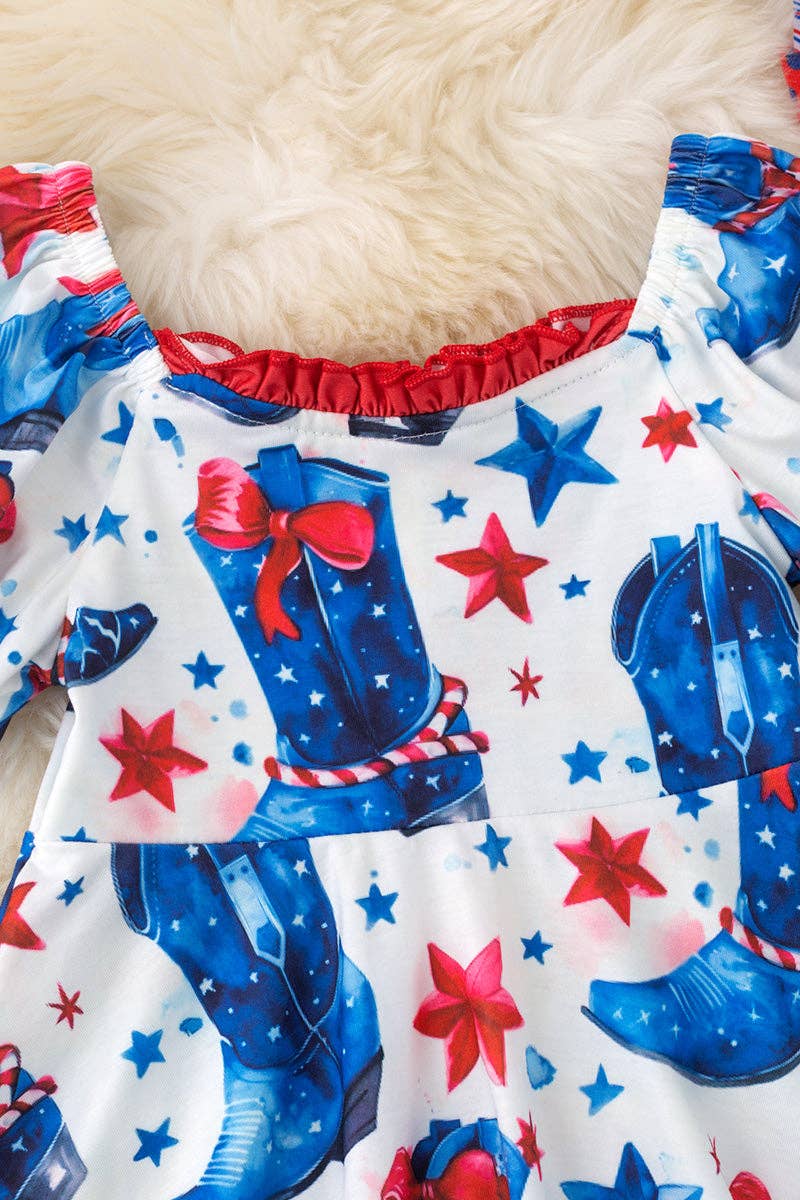 American Cowgirl Boot Printed Dress