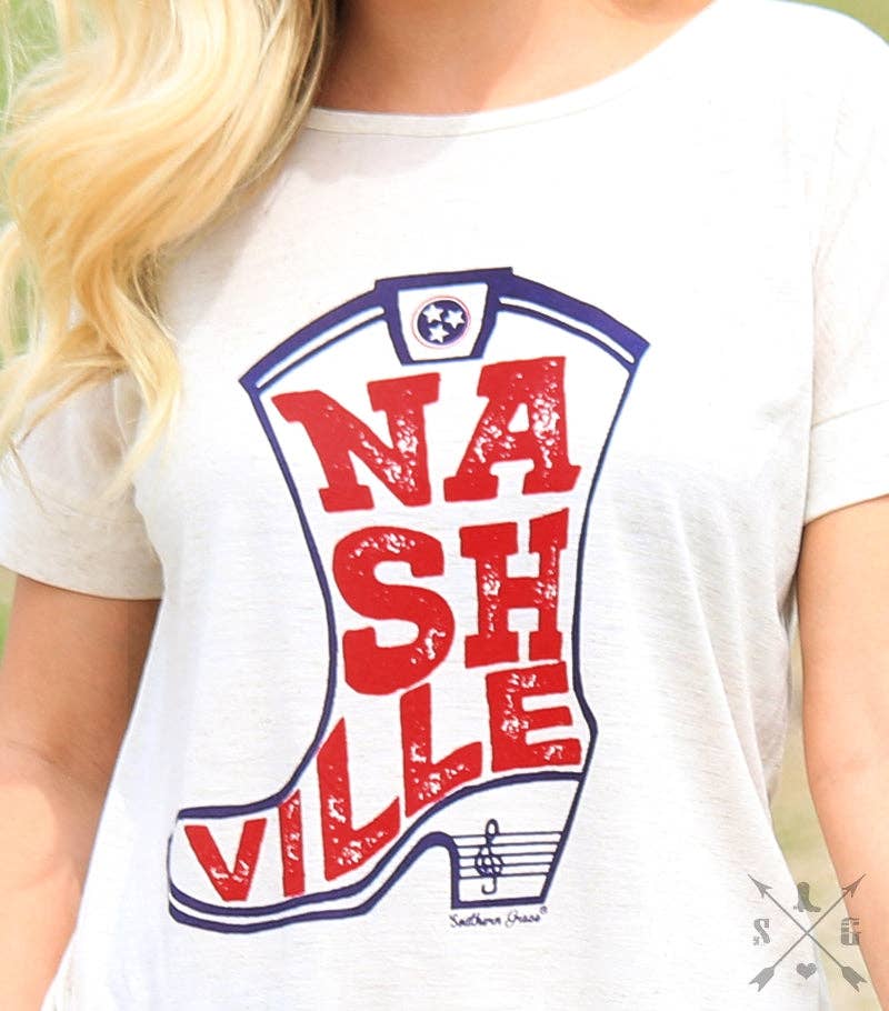 Girls' Nashville Boot Tee with Bow Back