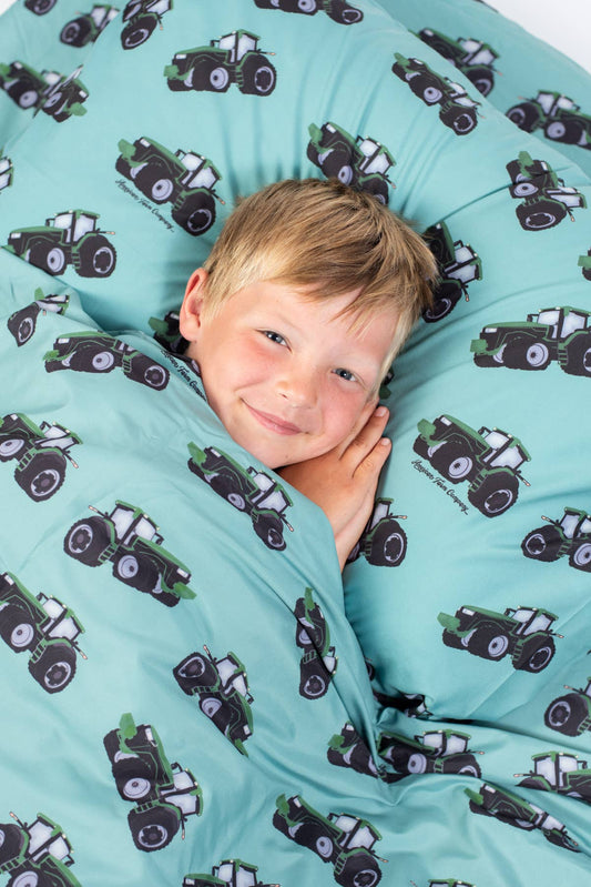 Big Green Tractor Pillow Case