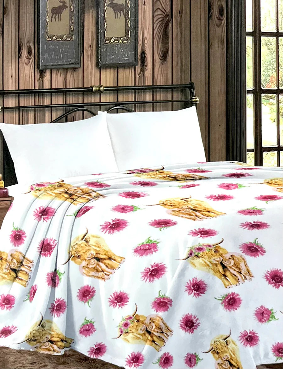 Twin Size Lightweight Throw Blanket - Highlander