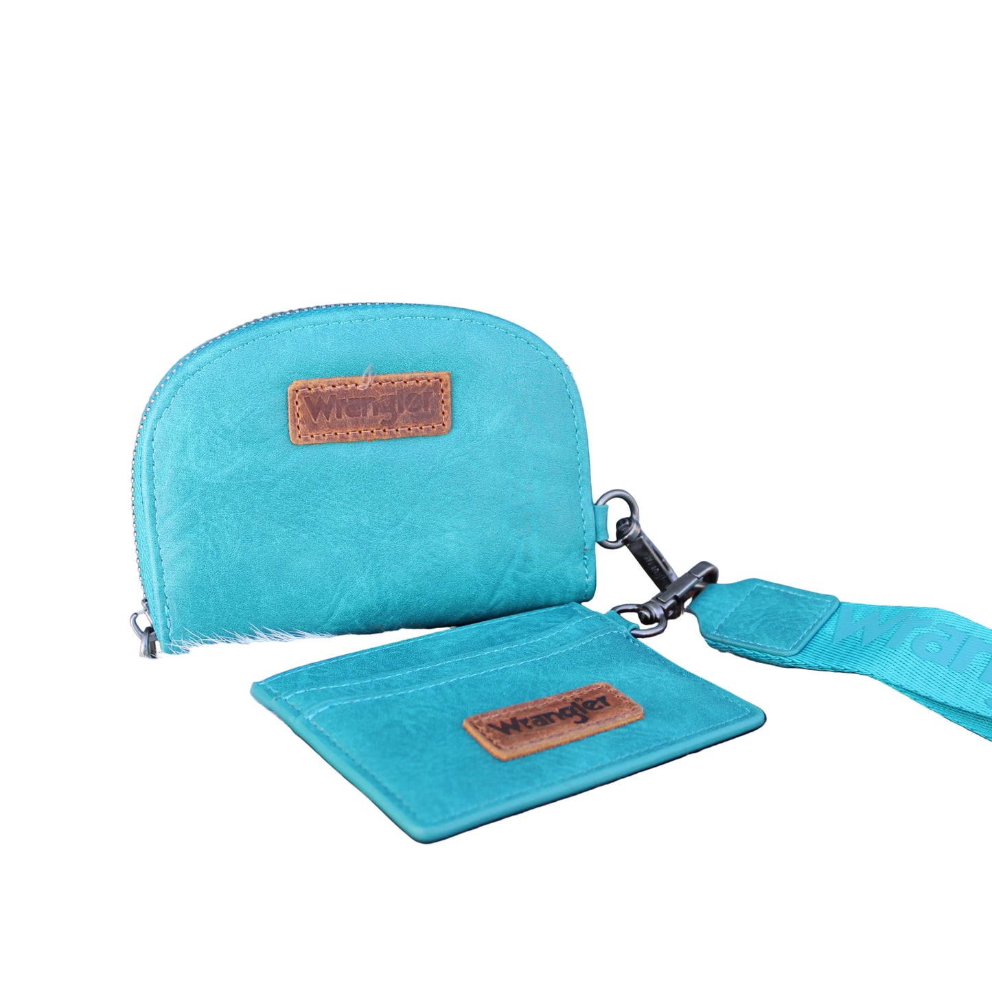 Wrangler Dual Pouch Wristlet Credit Card Holder Wallet - Turquoise