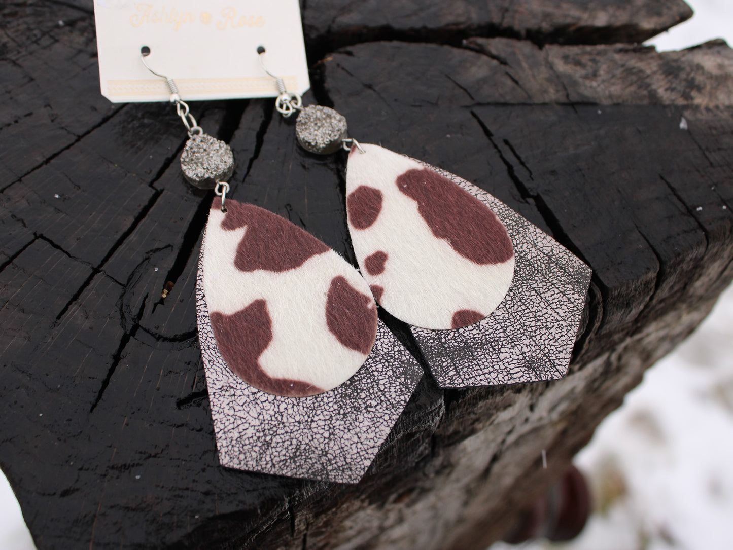 Cowgirl Fringe Teardrop Earrings