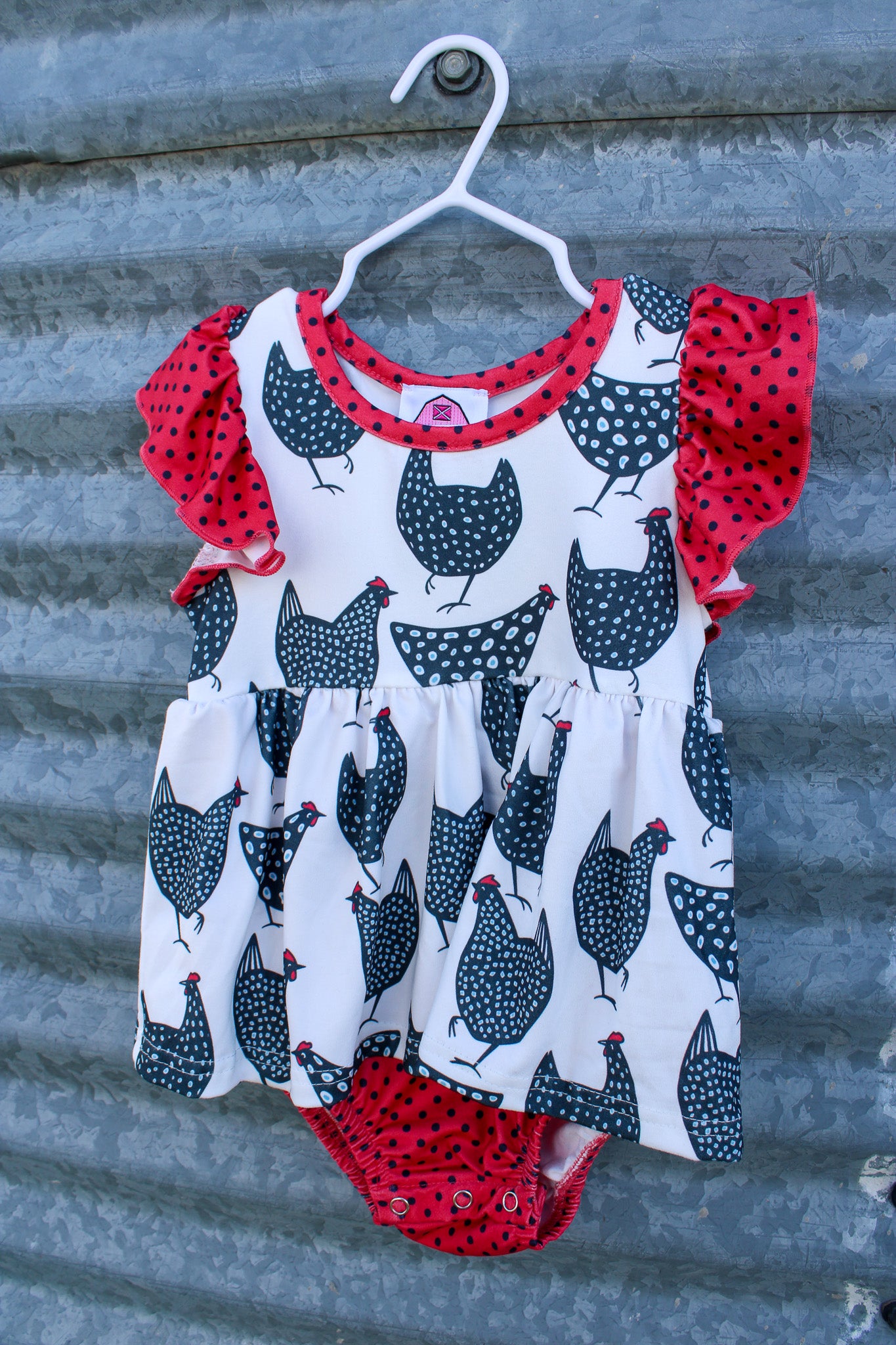 Girl's Chicken Romper