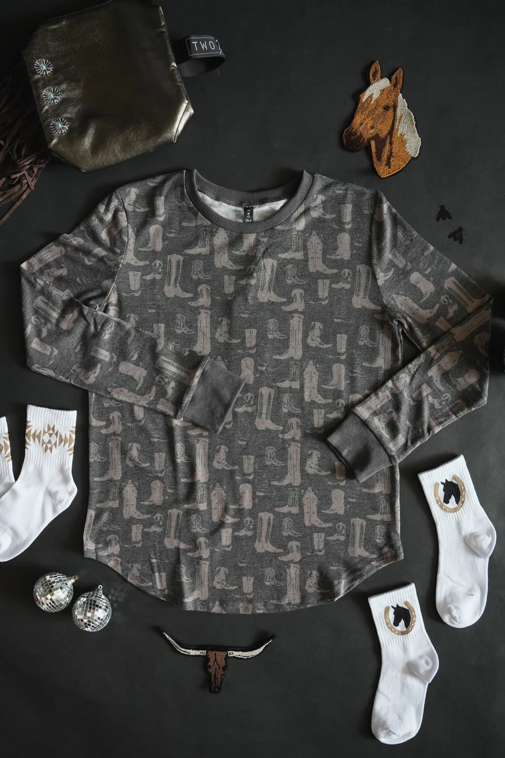 Loungy Lariat Top - Boot Scoot