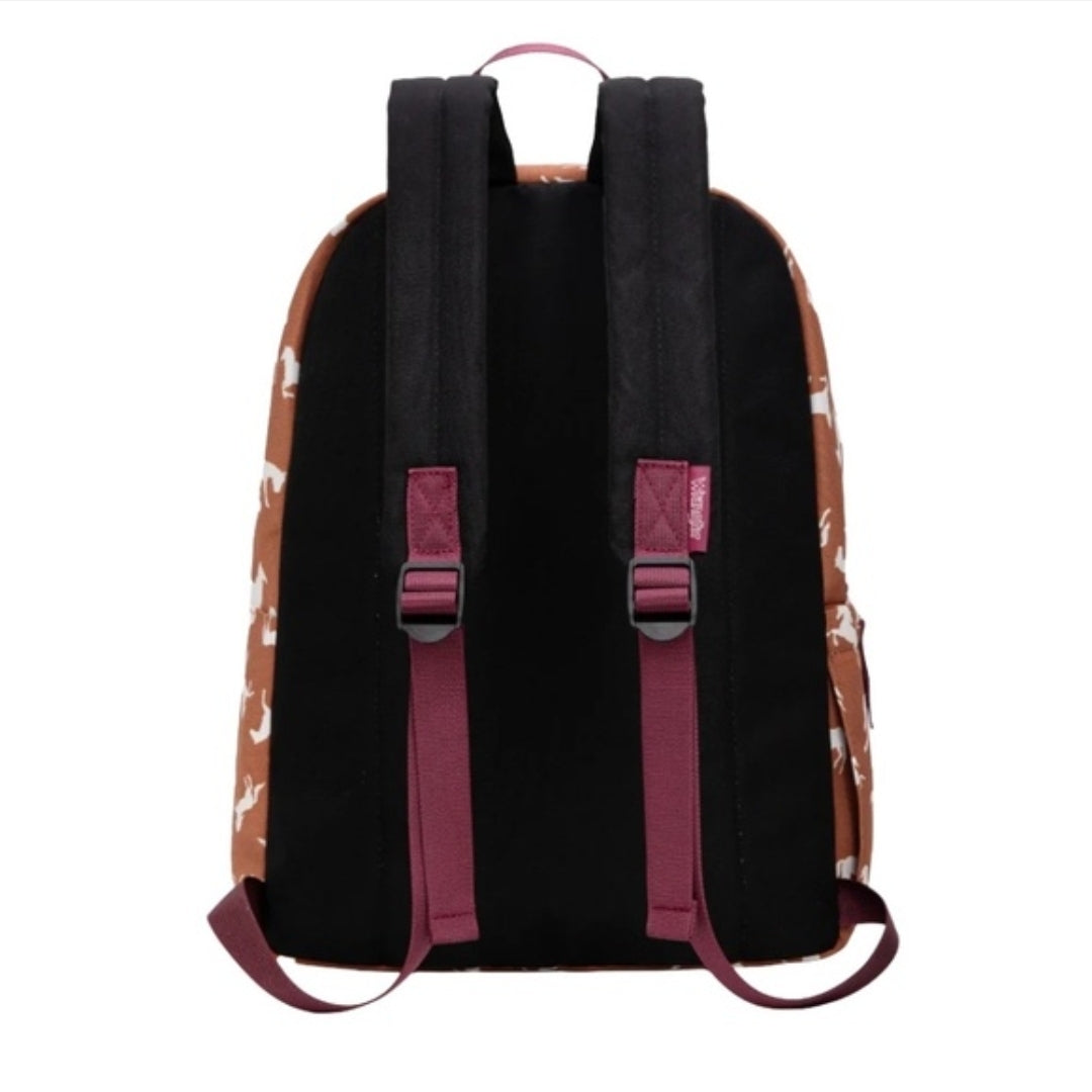 Wrangler Backpack - Brown Horses
