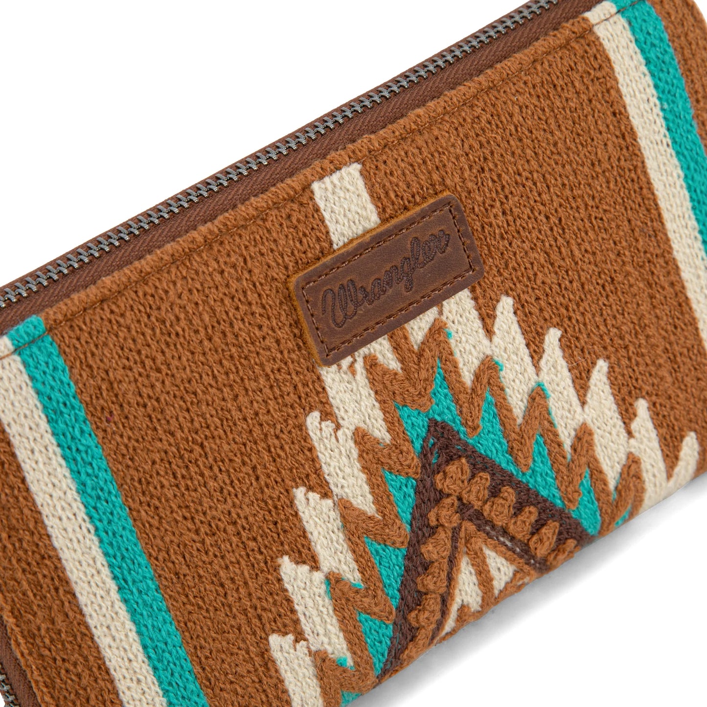 Wrangler Southwestern Knitted Wallet/Wristlet - Brown
