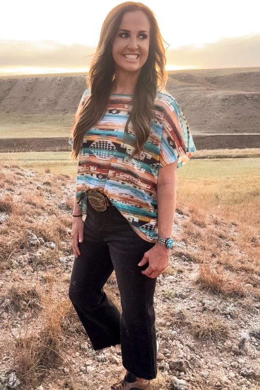 Aztec Daze Mesh Top