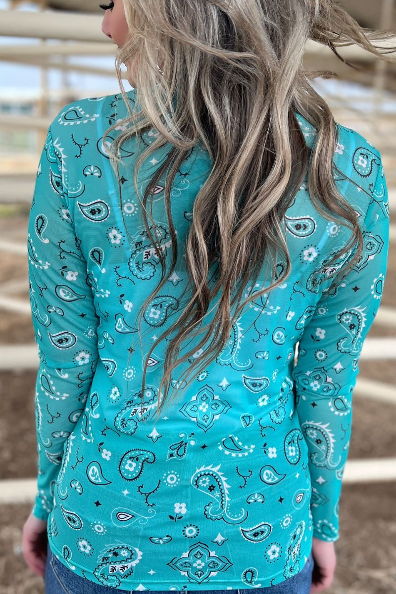 Bandana Babe Mesh Top