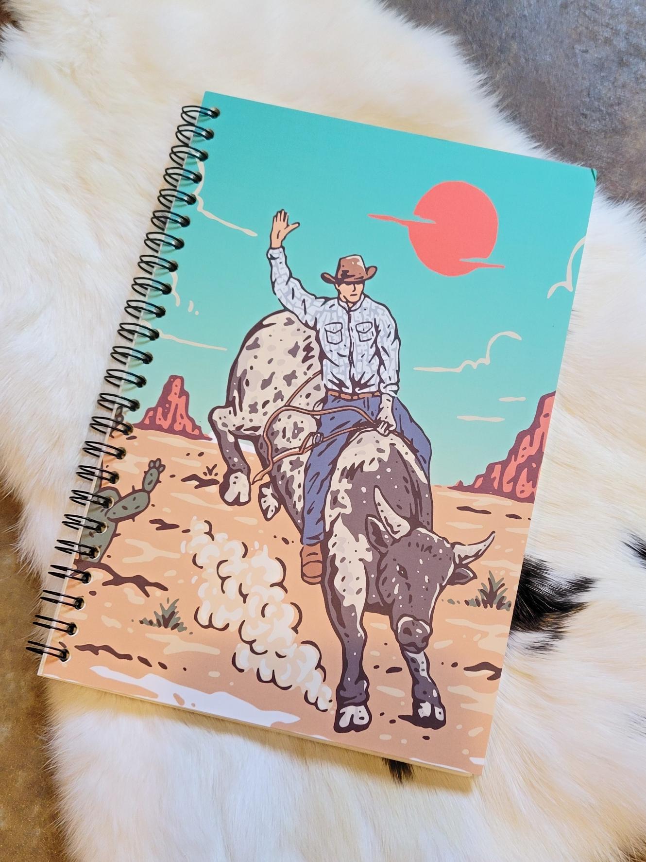 Mini Notebook 8x6 - Bullrider