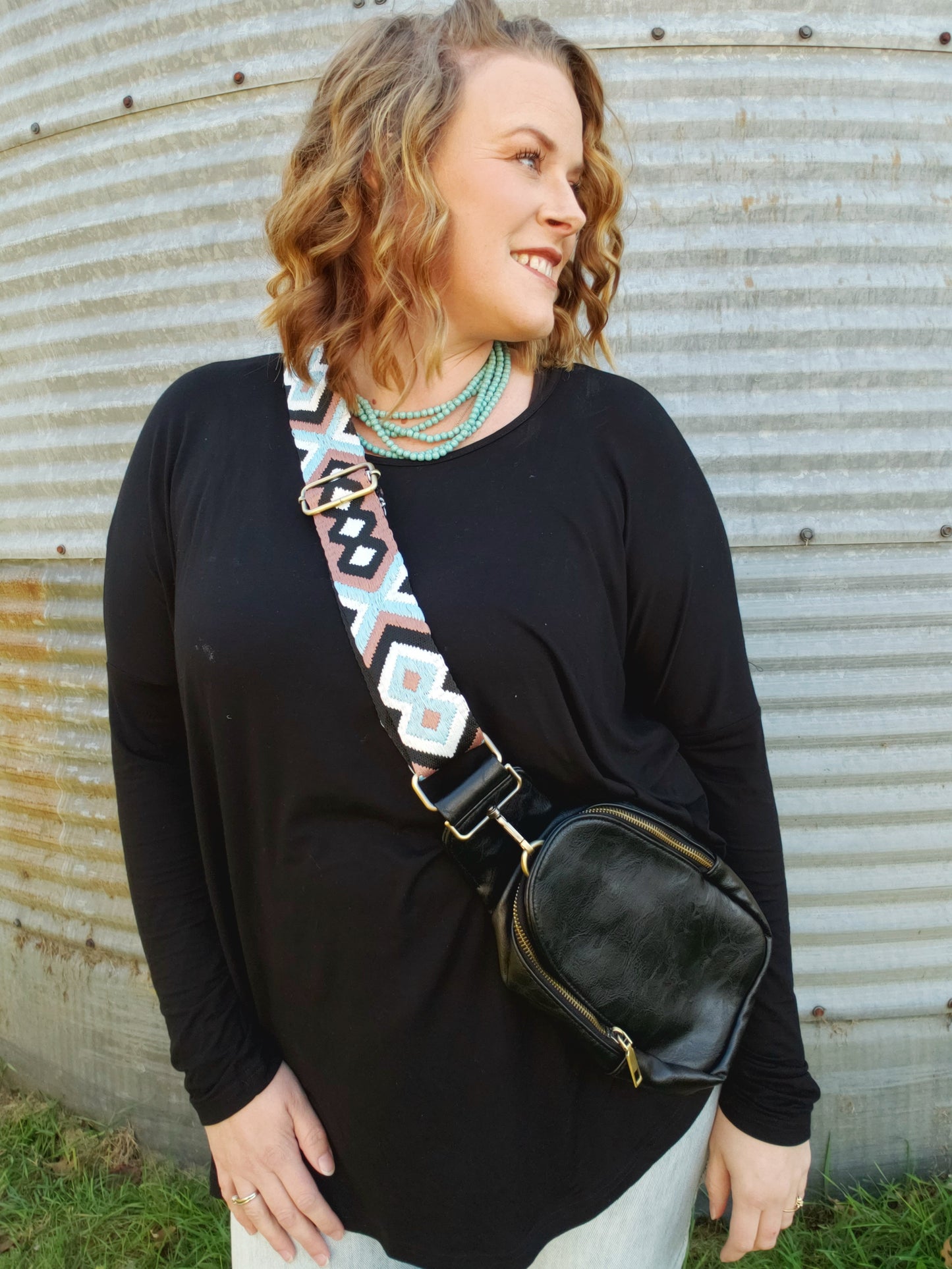 Sling Bag Black/Aztec