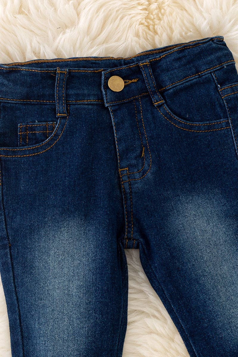 Girls Western Double Layer Bell Pants