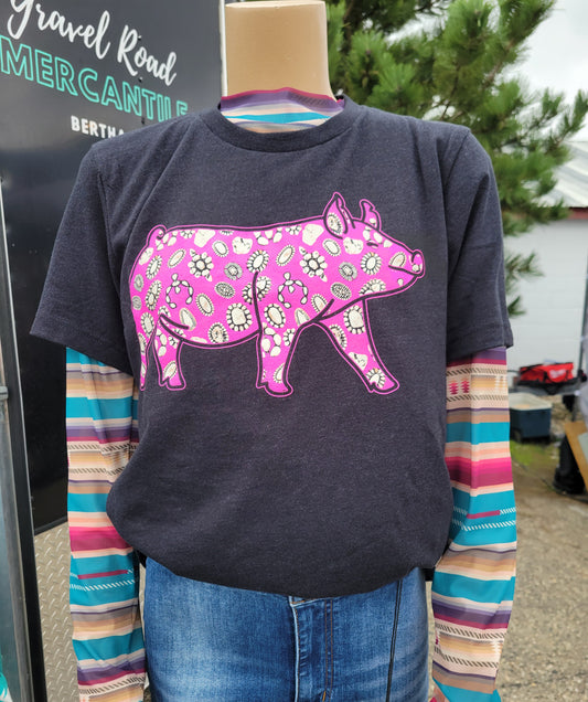 Concho Pig Tee