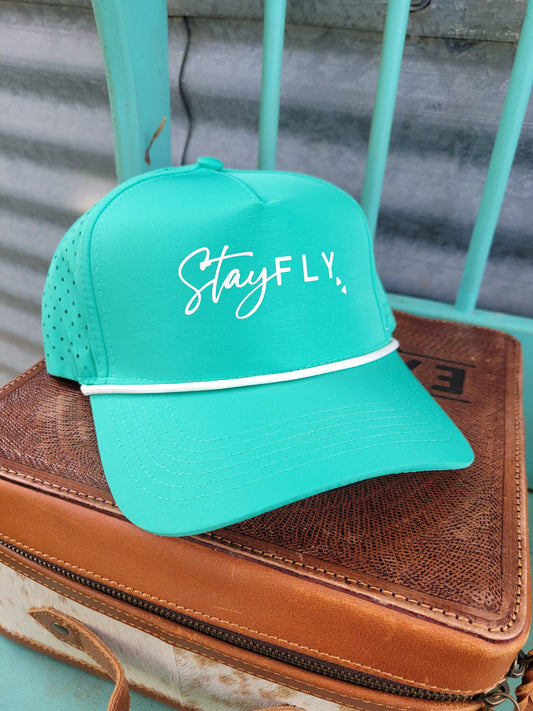 Stay Fly teal hat
