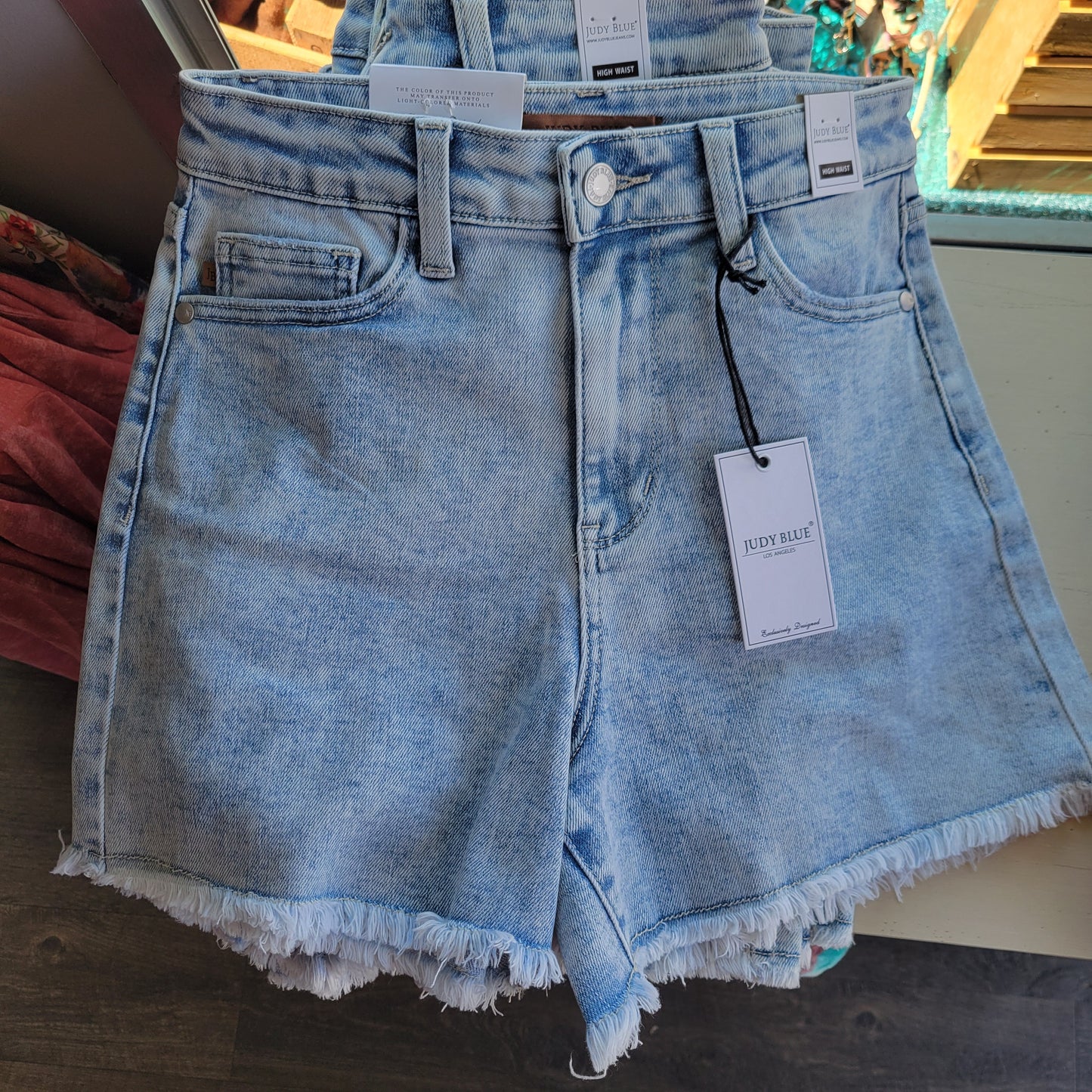 Judy Blue High Waist Shorts - Lt Wash