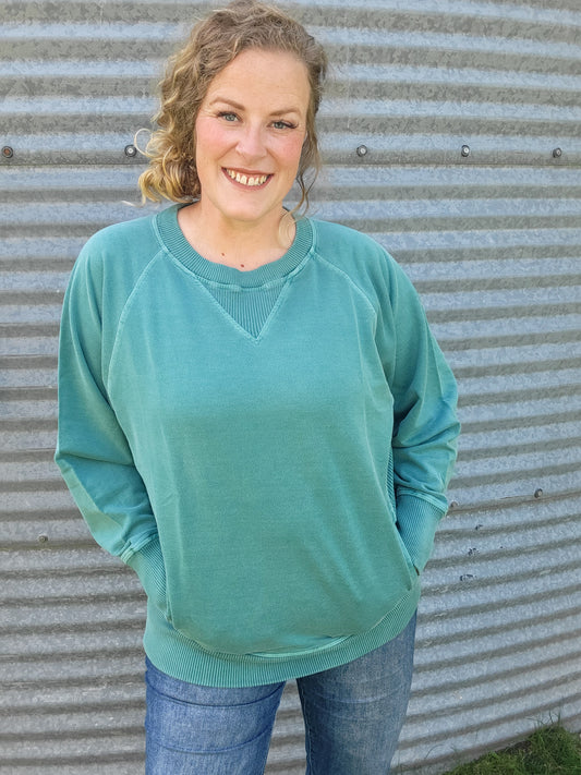 Christy Pullover - Teal