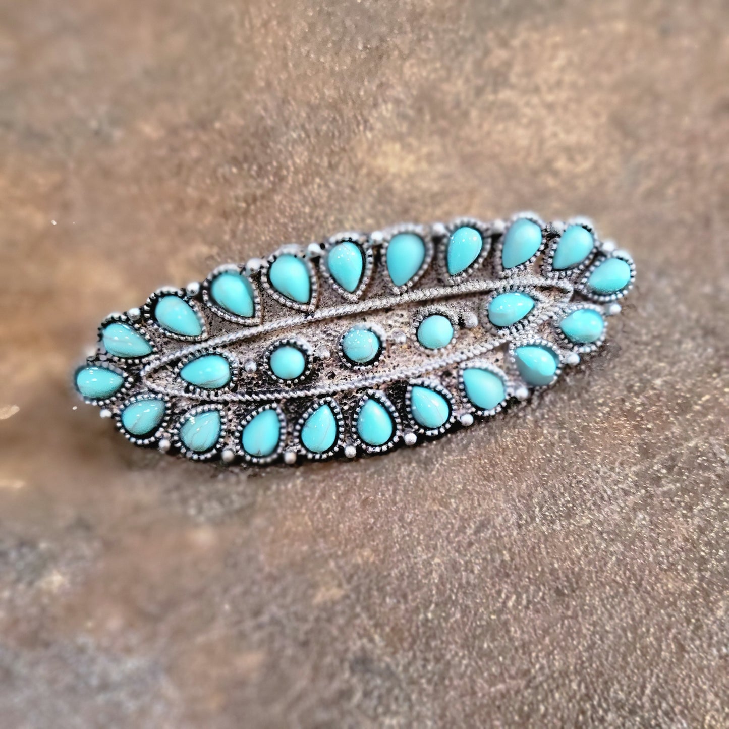 Turquoise Hair Clip