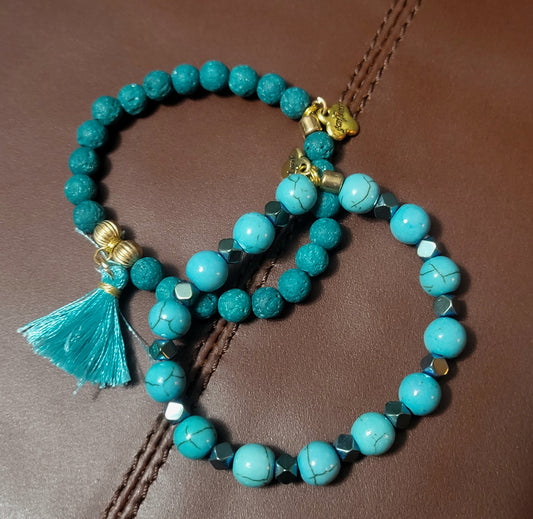 Girls Bracelet Set - Turquoise
