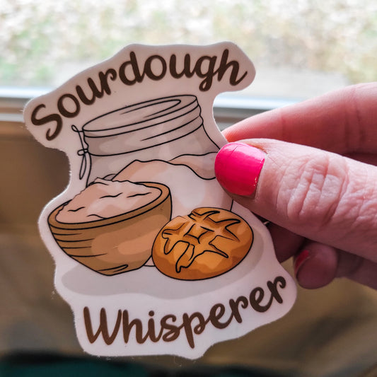 Sourdough Whisperer Waterproof Sticker
