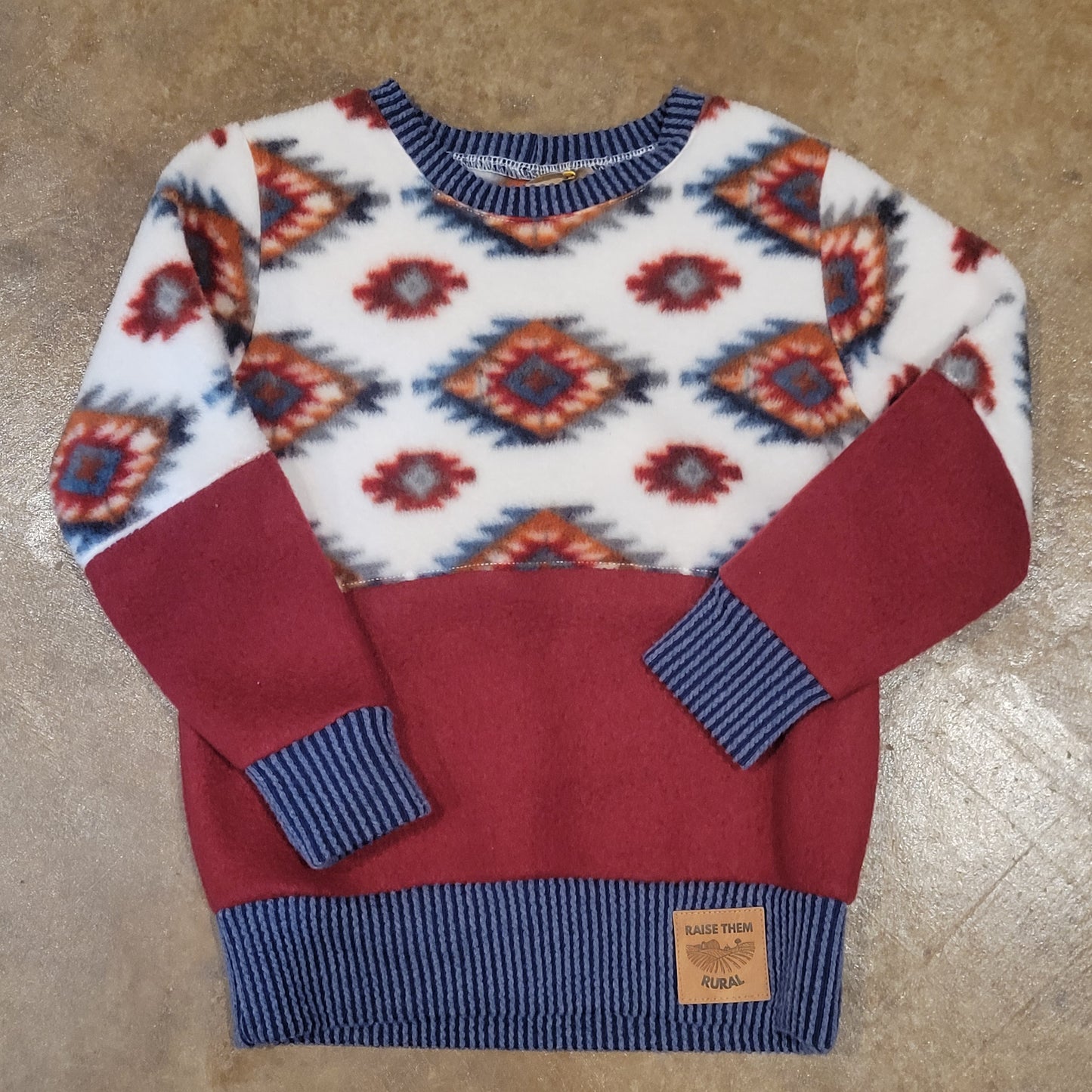 Kids Fleece Sweatshirt Aztec