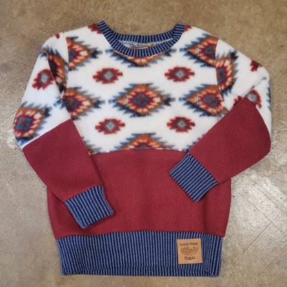 Kids Fleece Sweatshirt Aztec