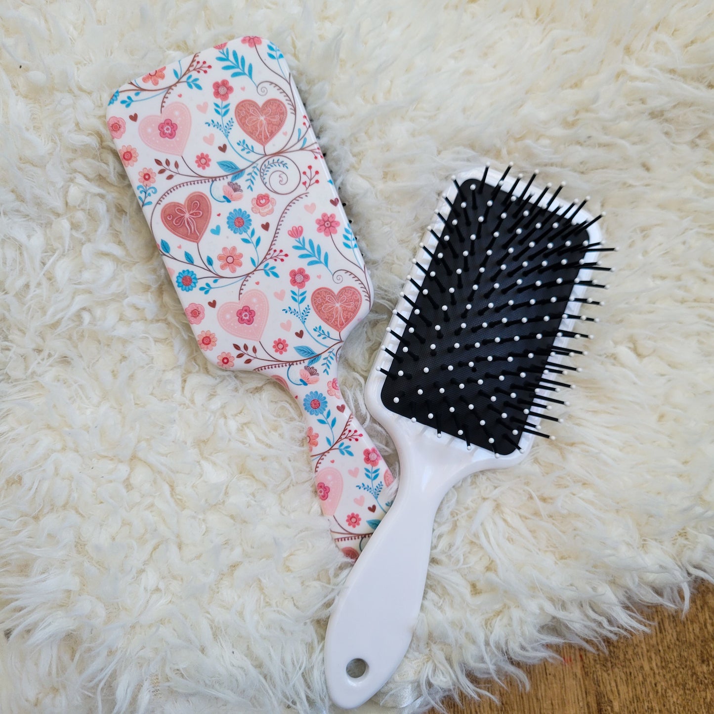 Detangle Paddle Hair Brush - Hearts