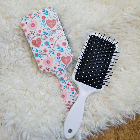 Detangle Paddle Hair Brush - Hearts