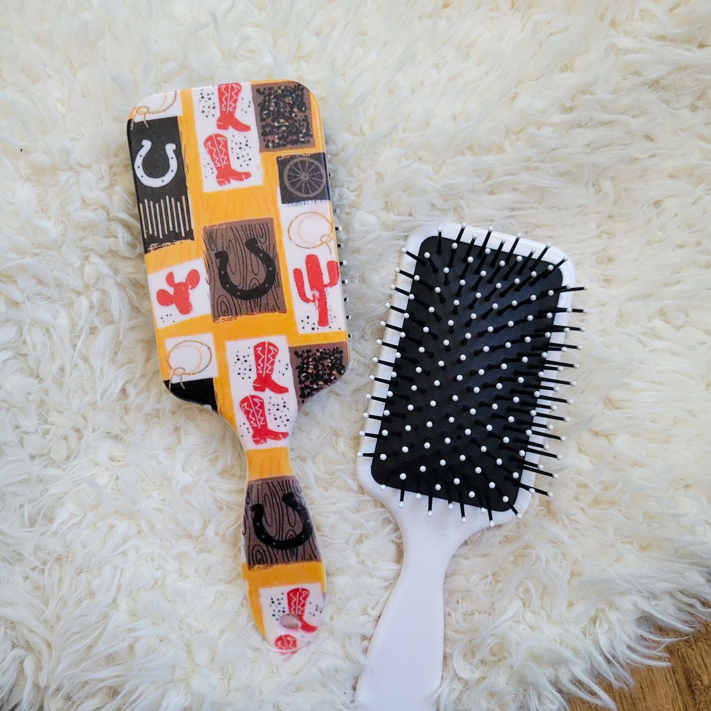 Detangle Paddle Hair Brush - Western