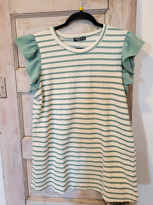 STRIPED SLEEVELESS TOP