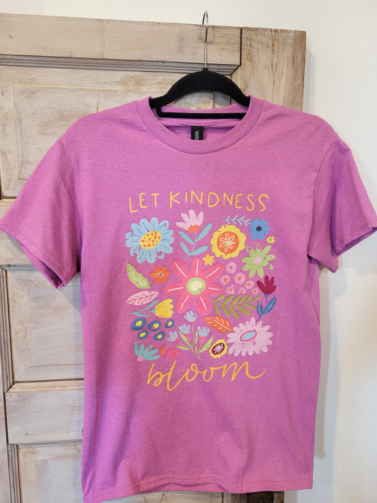 Let Kindness Bloom Floral Graphic Heavy Cotton Tee