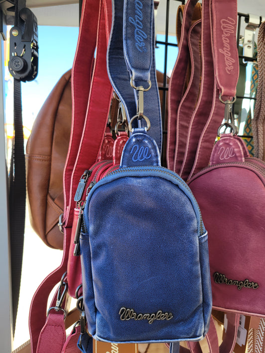 Wrangler Sling Bag/Crossbody/Chest Bag - Blue Jean Color