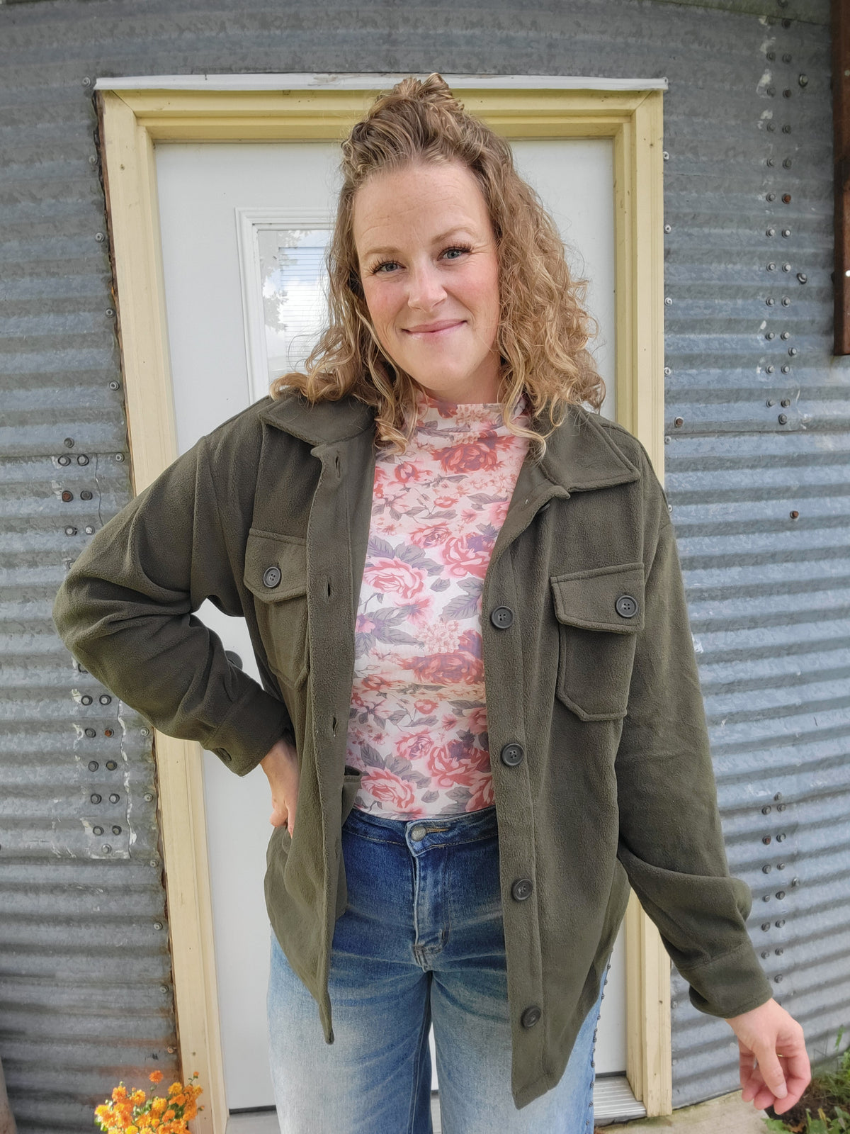 Oversized Basic Fleece Shacket
