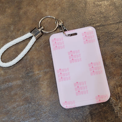 Luggage Tags- Pink Howdy