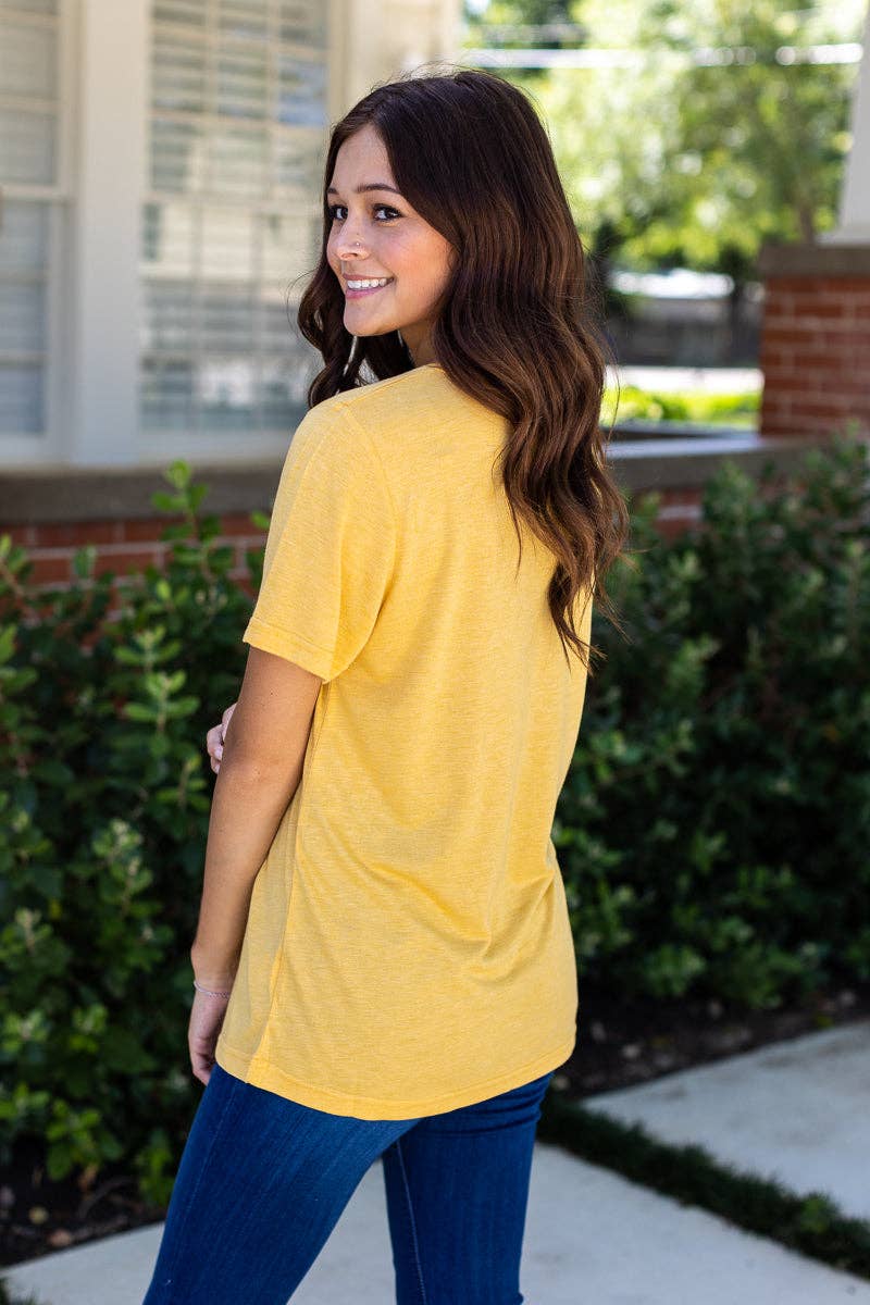 Mustard Crewneck Tee