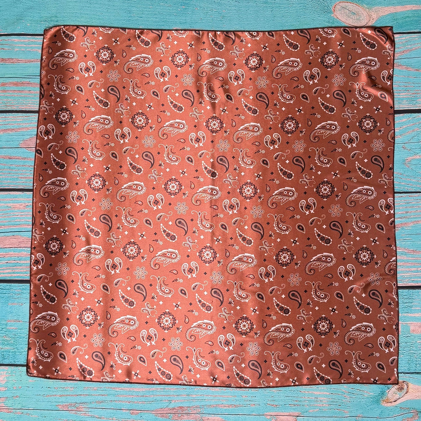 Bandana Print Silk Wild Rag