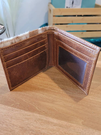 Bi-fold Hair on Hide Wallet