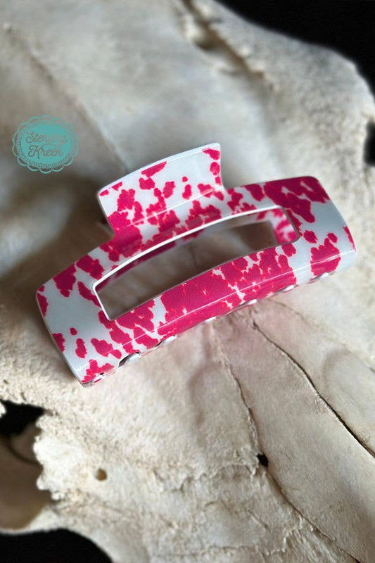 Strawberry Moo Hair Clip