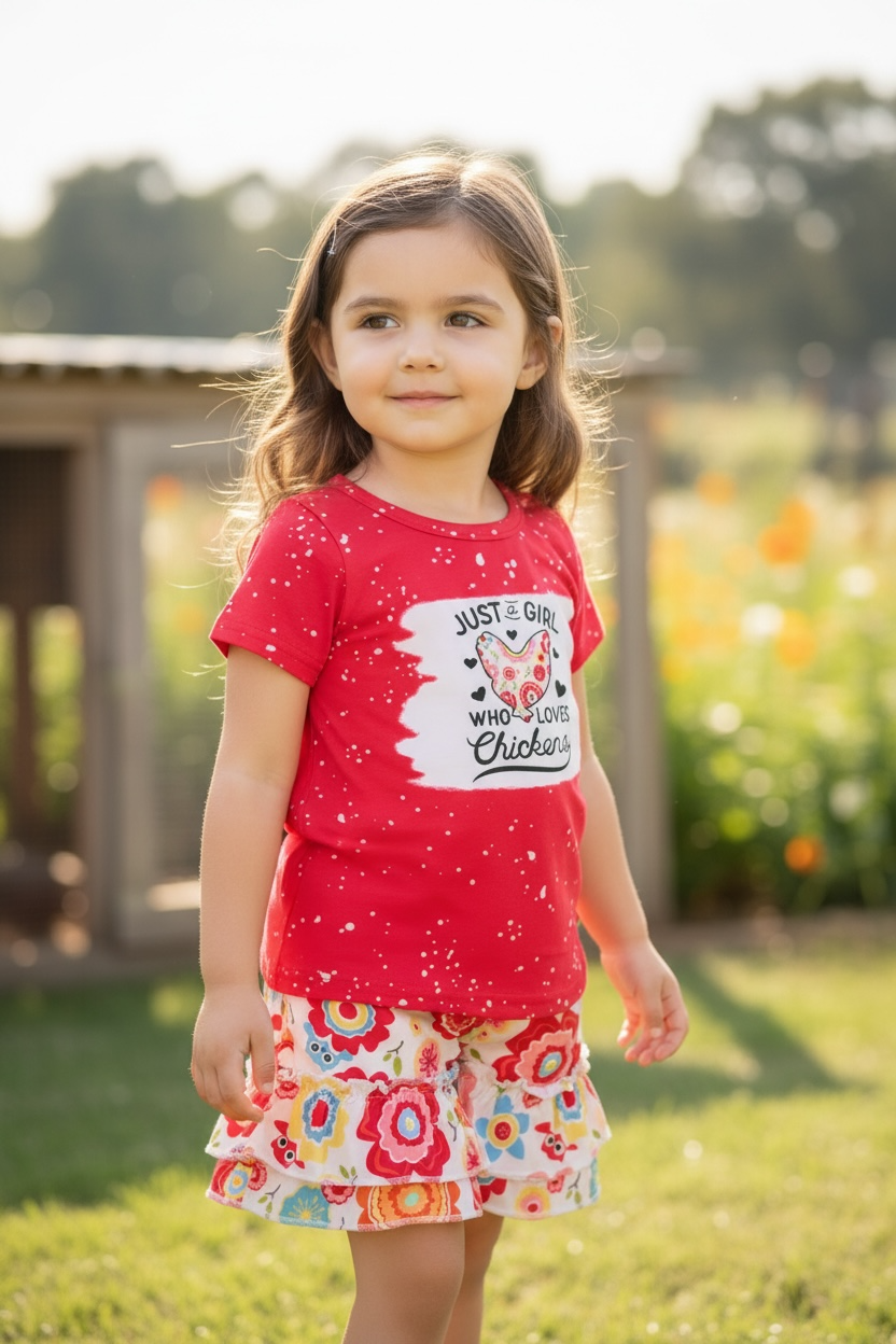 Girls Who Love Chickens Set