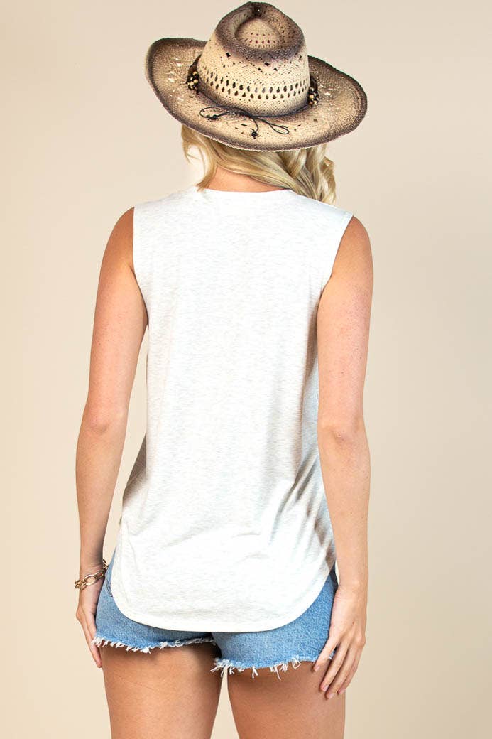 Aztec Sleeveless Tee