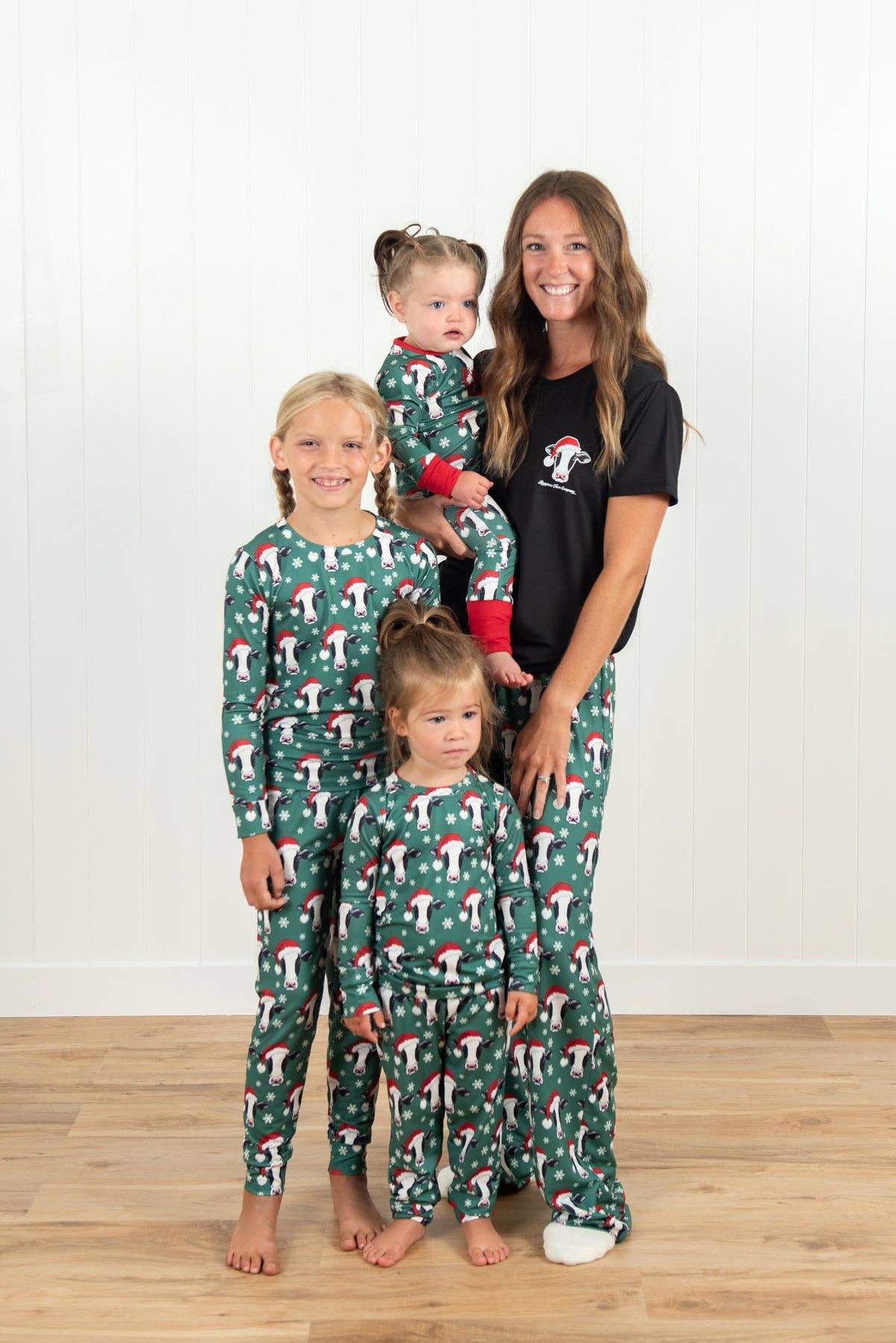 Santa Cows & Snowflakes Toddler/Youth Pajama Set