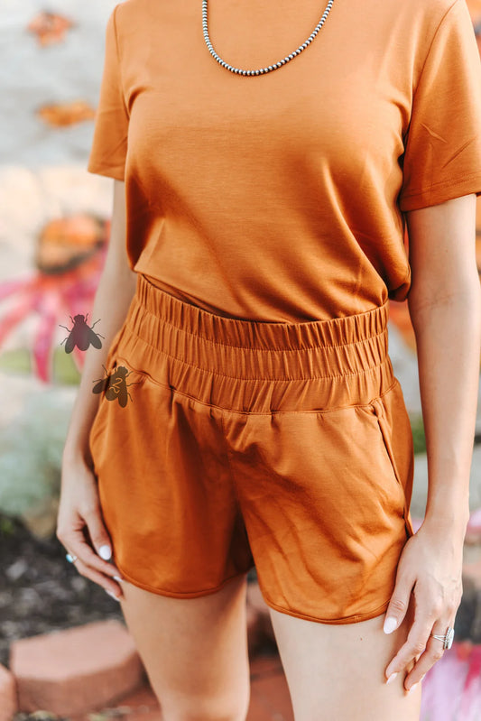 Cloud Basic Shorts - Saddle
