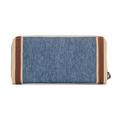 Wrangler Western Chevron Contrast Stitch RFID Wallet - Jean