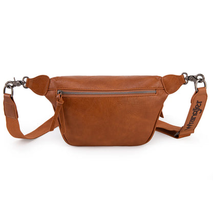 Wrangler Fanny Pack Belt Bag Sling Bag - Light Brown