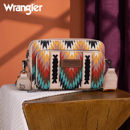 Wrangler Aztec Purse with Wallet Compartment - Tan