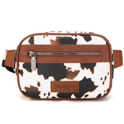 Wrangler Cow Print Belt-Bag - Brown