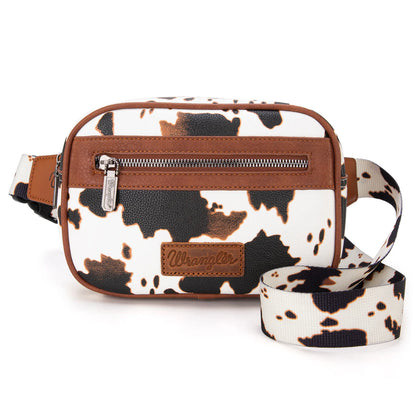 Wrangler Cow Print Belt-Bag - Brown
