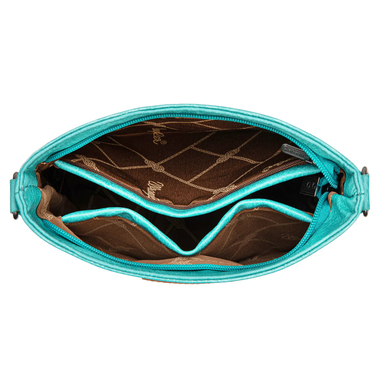 Wrangler Aztec Print Crossbody Bag - Turquoise