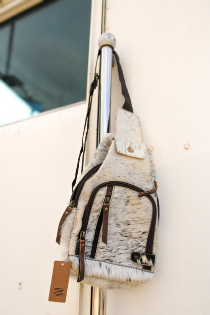 Genuine Cowhide Sling Bag Purse